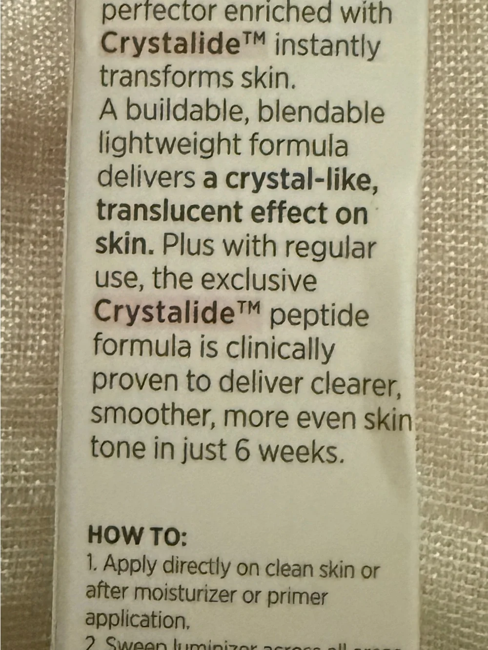 tle  JOAH Crystal Glow Tinted Luminizer Stick Nude Beige 0.4 oz New Sealed